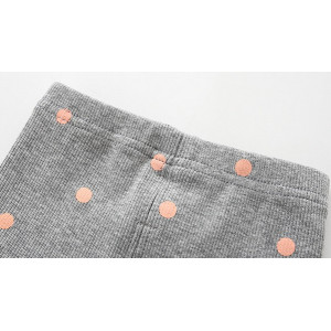 Лосіни для дівчинки горох сірі 4437