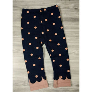 Лосіни для дівчинки горох темно-сині 4435