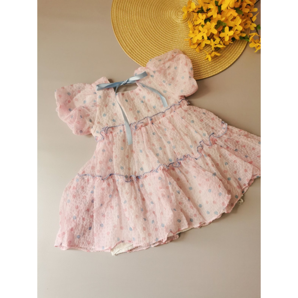 Нарядна сукня дівчинці рожева 10004