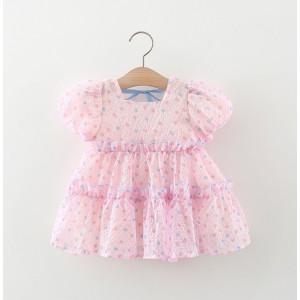Нарядна сукня дівчинці рожева 10004