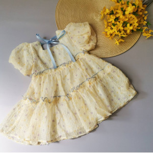 Нарядна сукня дівчинці жовта 10003