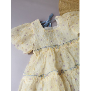 Нарядна сукня дівчинці жовта 10003