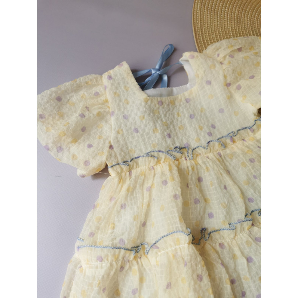 Нарядна сукня дівчинці жовта 10003