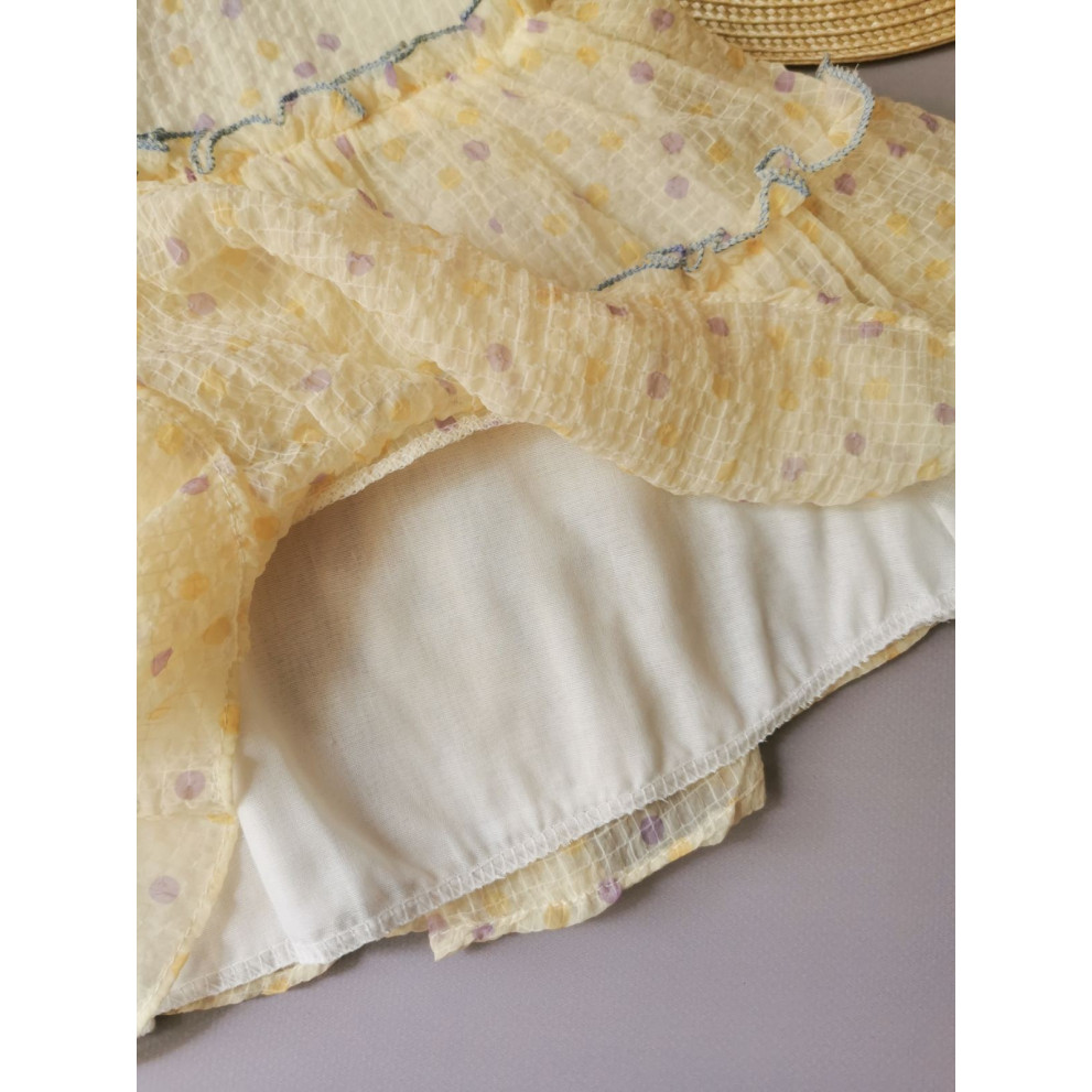 Нарядна сукня дівчинці жовта 10003