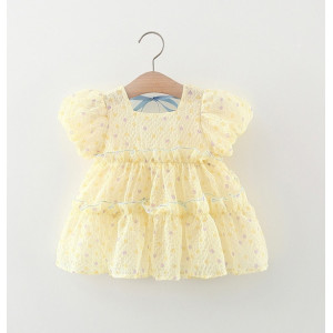 Нарядна сукня дівчинці жовта 10003
