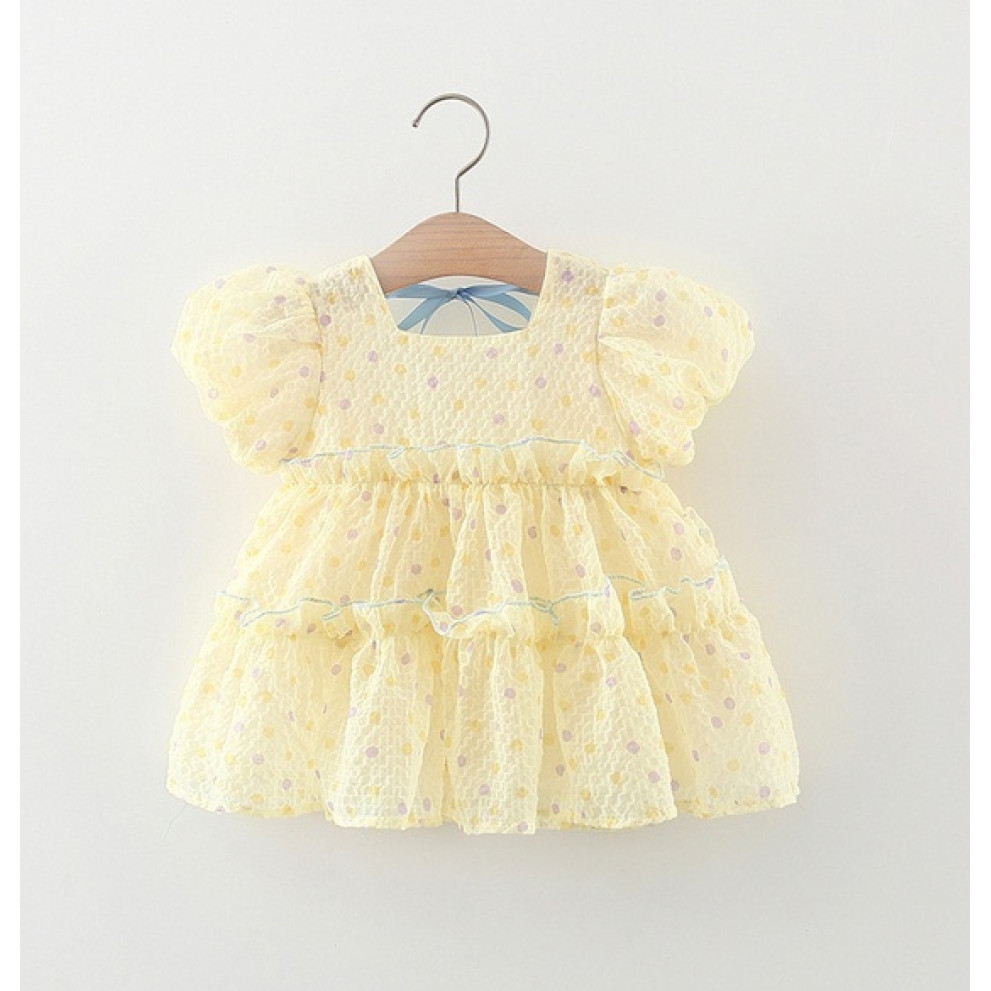 Нарядна сукня дівчинці жовта 10003