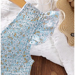 Нарядна сукня для дівчинки блакитна 10465