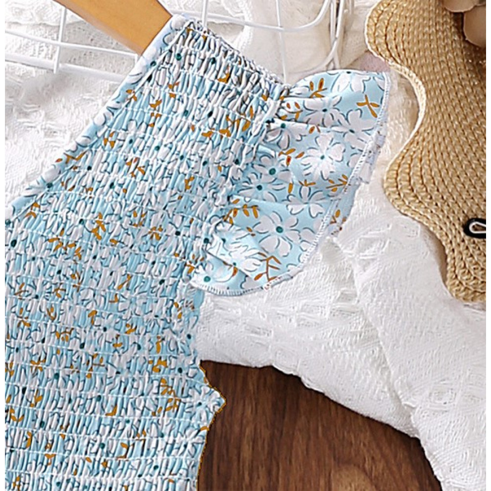 Нарядна сукня для дівчинки блакитна 10465