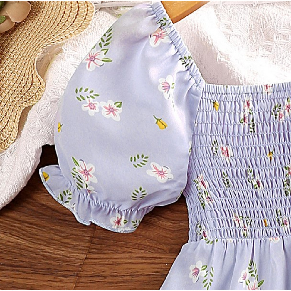 Нарядна сукня для дівчинки блакитна 10466