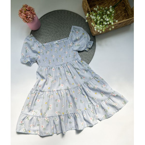 Нарядна сукня для дівчинки блакитна 10466