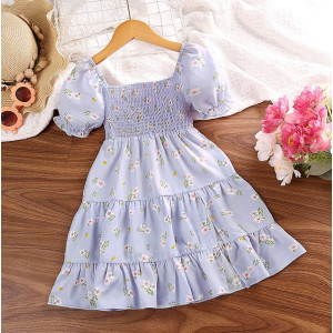 Нарядна сукня для дівчинки блакитна 10466