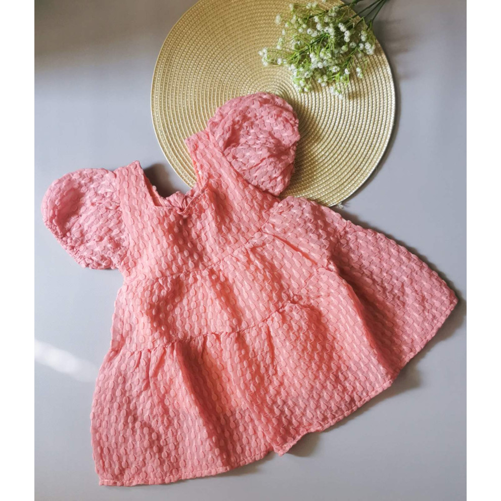 Нарядна сукня для дівчинки рожева 2124