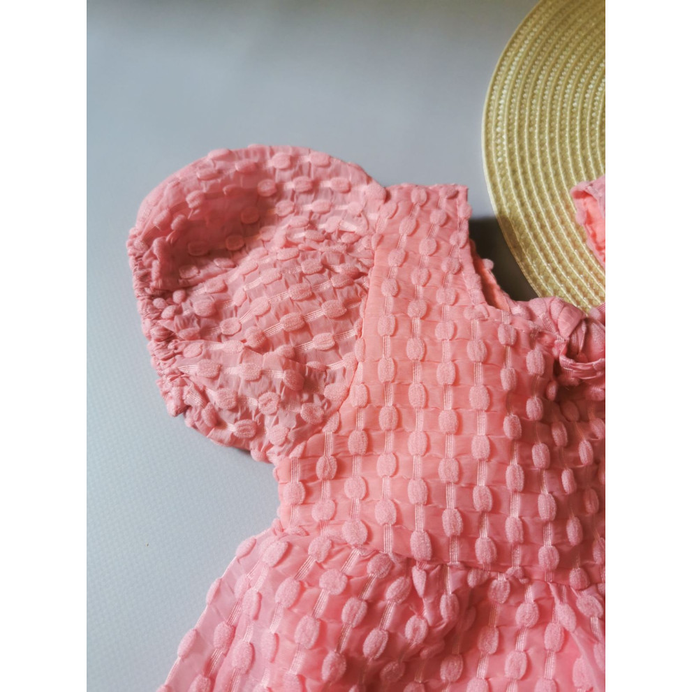 Нарядна сукня для дівчинки рожева 2124