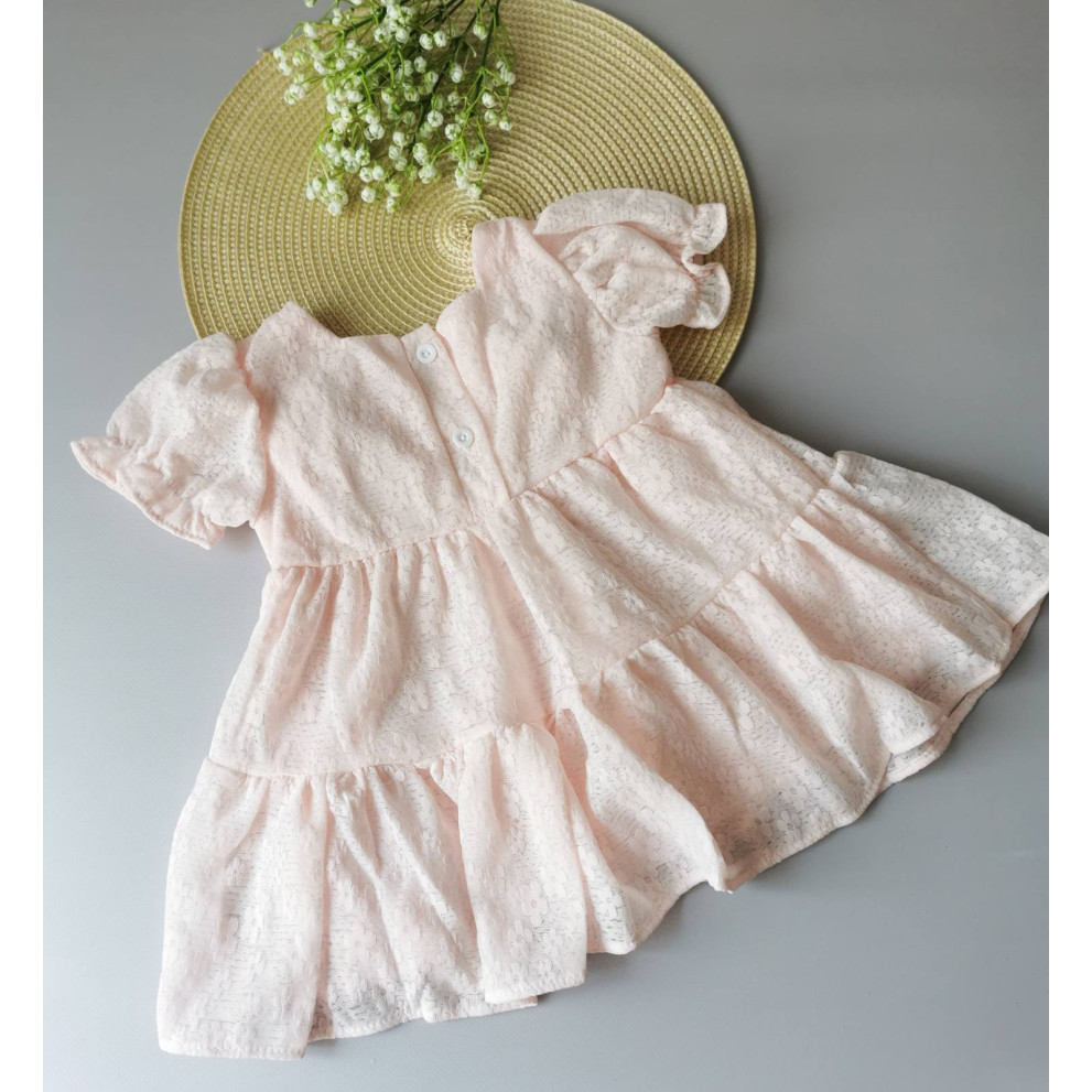 Нарядна сукня для дівчинки Вишеньки рожева 10014