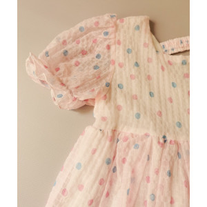 Ніжна сукня для дівчинки з квіточкою рожева 2156