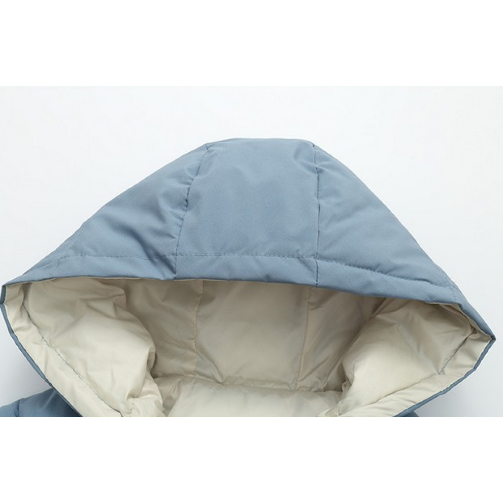 Пальто демісезонне синє 1557