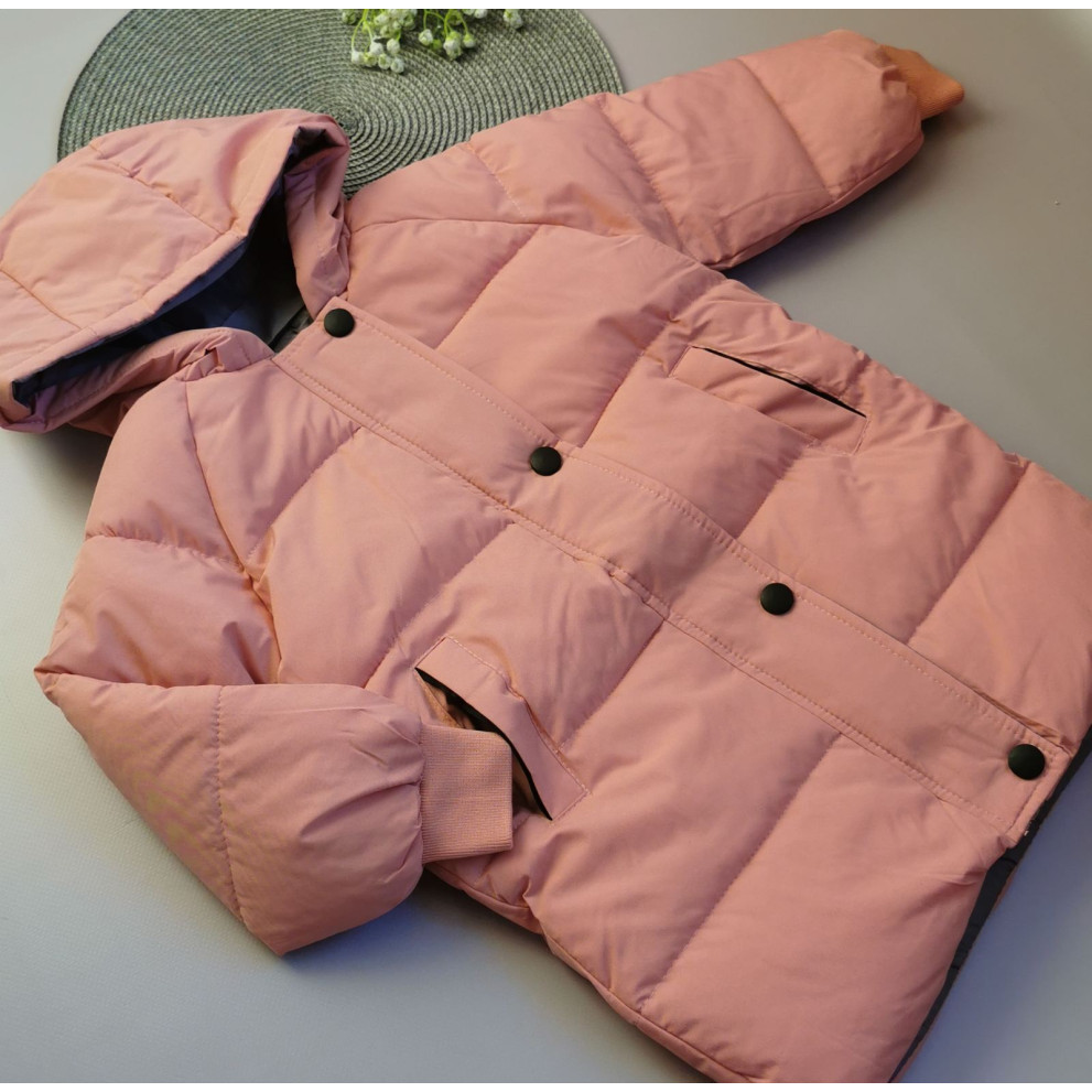 Пальто демісезонне рожеве 10156