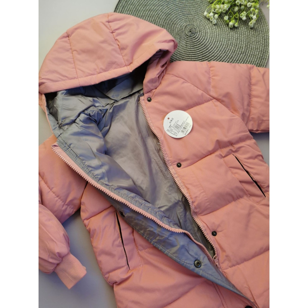 Пальто демісезонне рожеве 10156