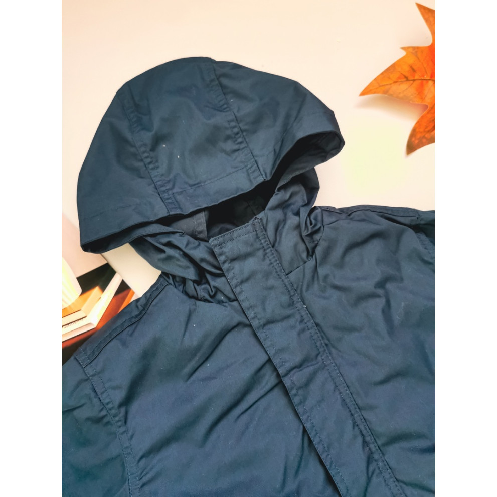 Парка хлопчику темно-синя 2в1 30119