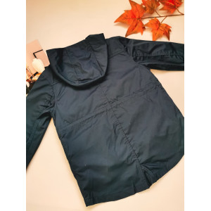 Парка хлопчику темно-синя 2в1 30119