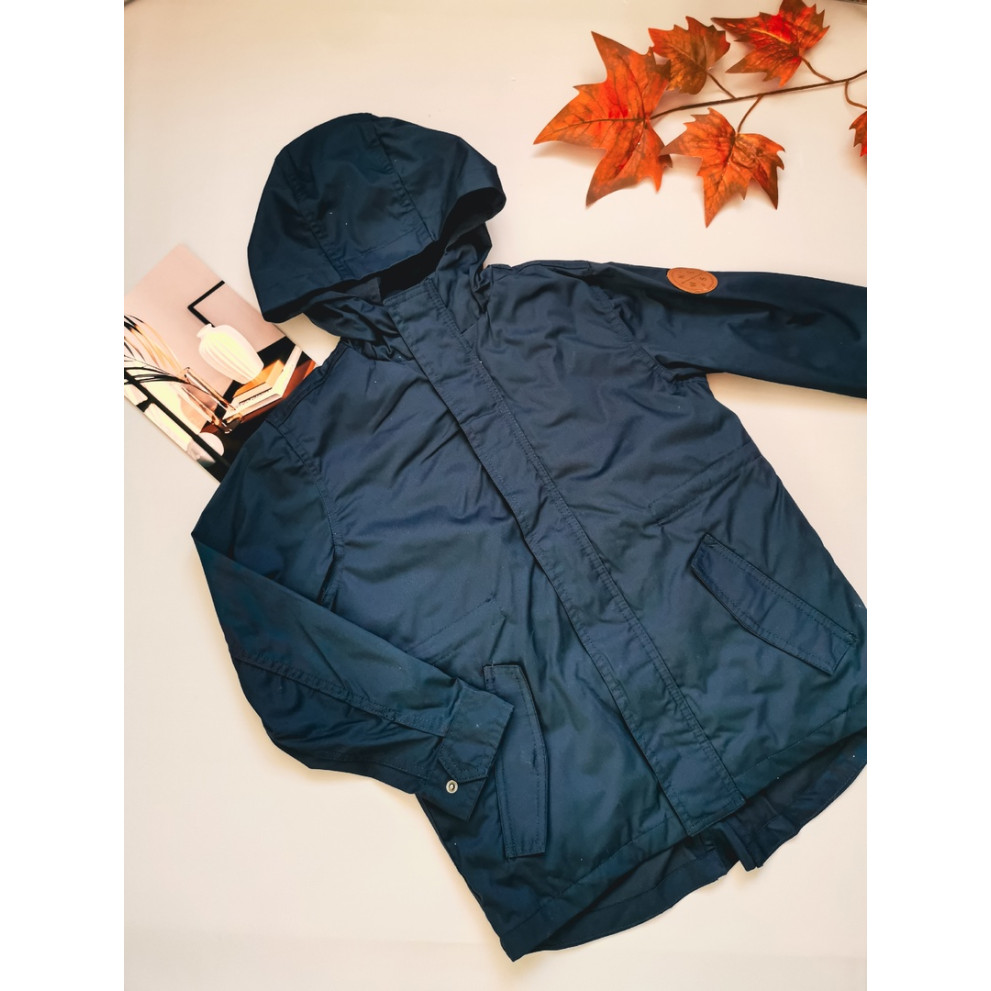 Парка хлопчику темно-синя 2в1 30119