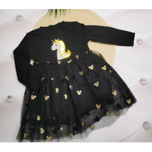 Сукня для дівчинки чорна Horse 1928