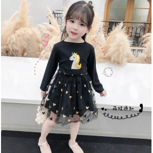 Сукня для дівчинки чорна Horse 1928