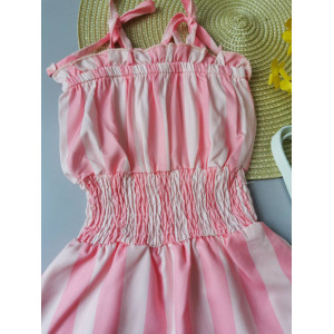 Ромпер для дівчинки на літо рожевий 1055