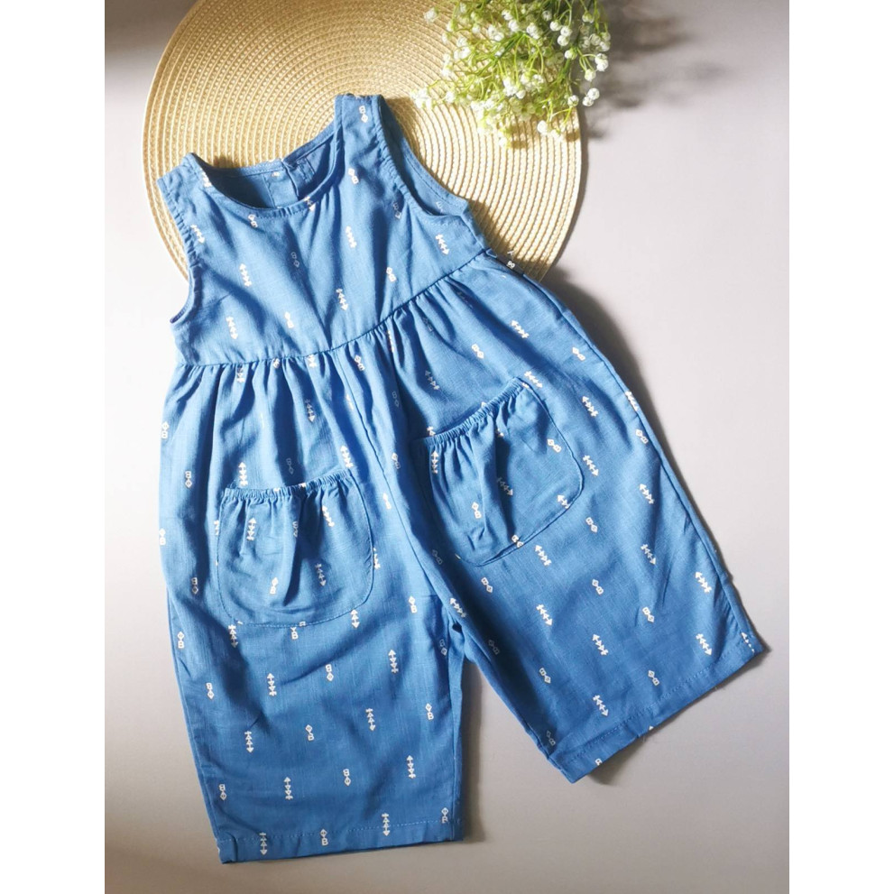 Ромпер для дівчинки синій 2125