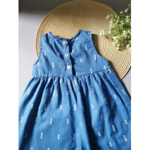 Ромпер для дівчинки синій 2125