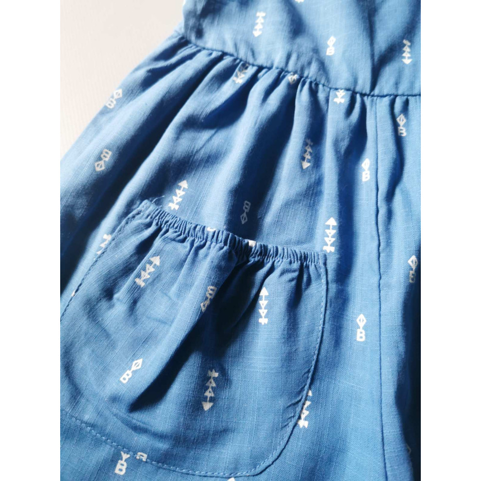 Ромпер для дівчинки синій 2125