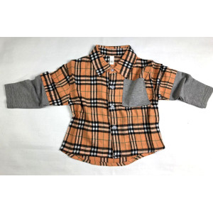 Сорочка хлопчику оранж 3984