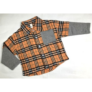 Сорочка хлопчику оранж 3984