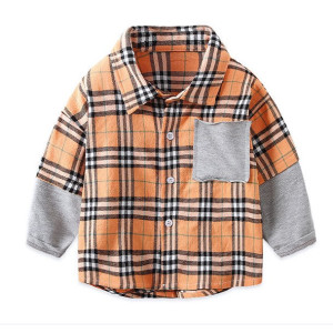 Сорочка хлопчику оранж 3984