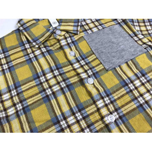 Сорочка хлопчику жовта 3985