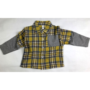 Сорочка хлопчику жовта 3985