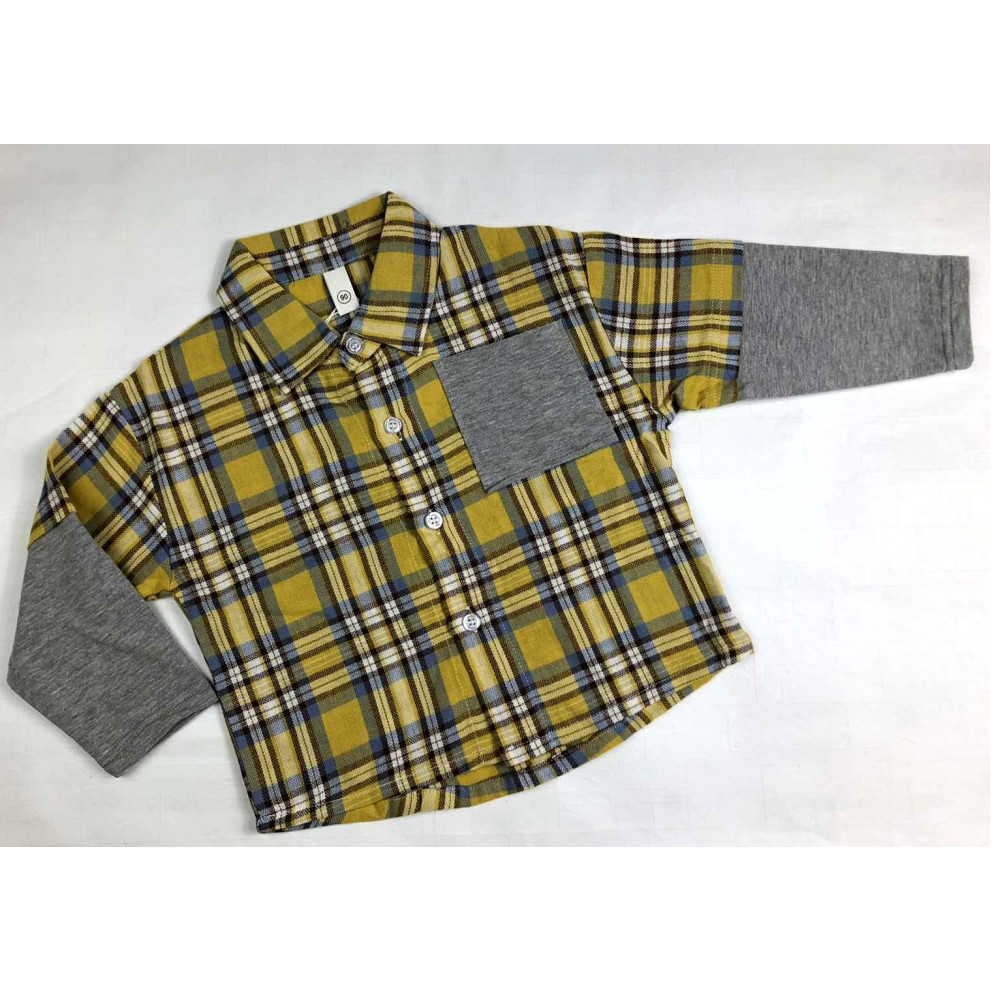 Сорочка хлопчику жовта 3985