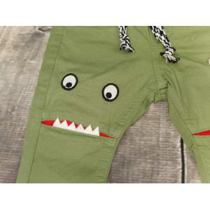 Штани для хлопчика зелені Monster 1085