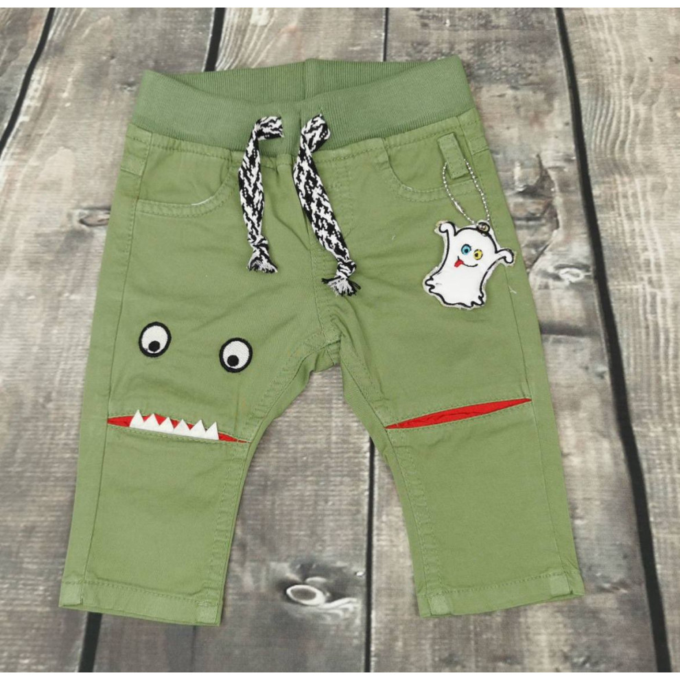 Штани для хлопчика зелені Monster 1085