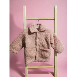 Шубка тедді для дівчинки рожева 10266