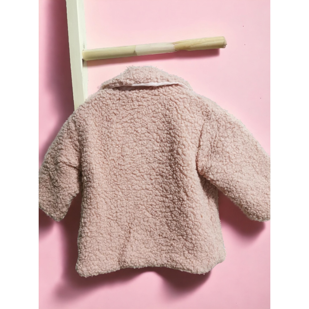 Шубка тедді для дівчинки рожева 10266