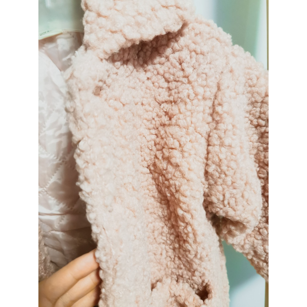 Шубка тедді для дівчинки рожева 10266