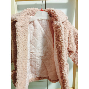 Шубка тедді для дівчинки рожева 10266