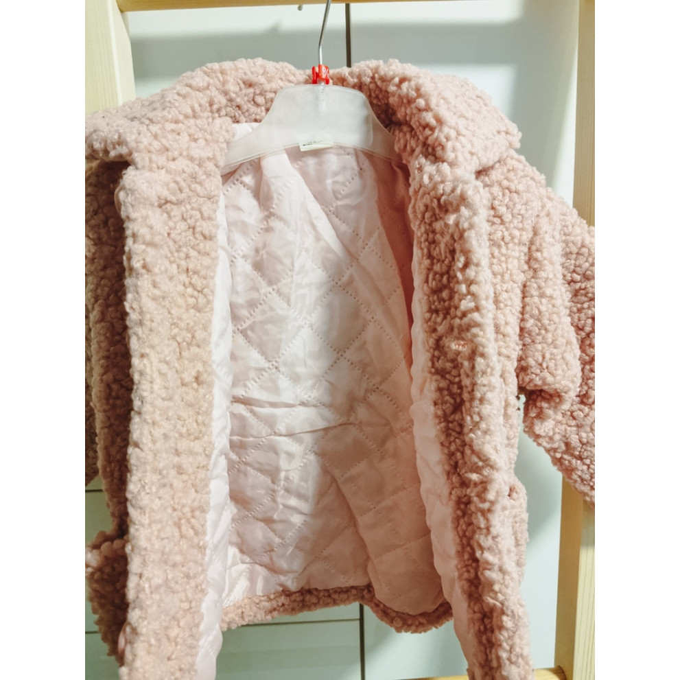 Шубка тедді для дівчинки рожева 10266