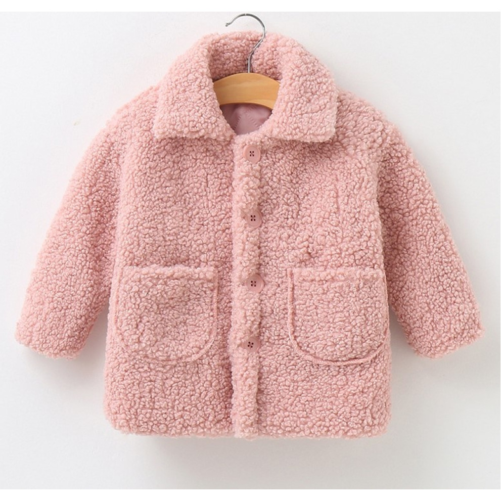 Шубка тедді для дівчинки рожева 10266