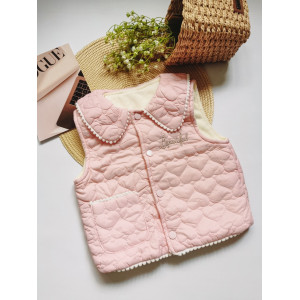 Стильна жилетка для дівчинки рожева Beautiful 10199