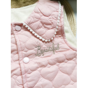 Стильна жилетка для дівчинки рожева Beautiful 10199