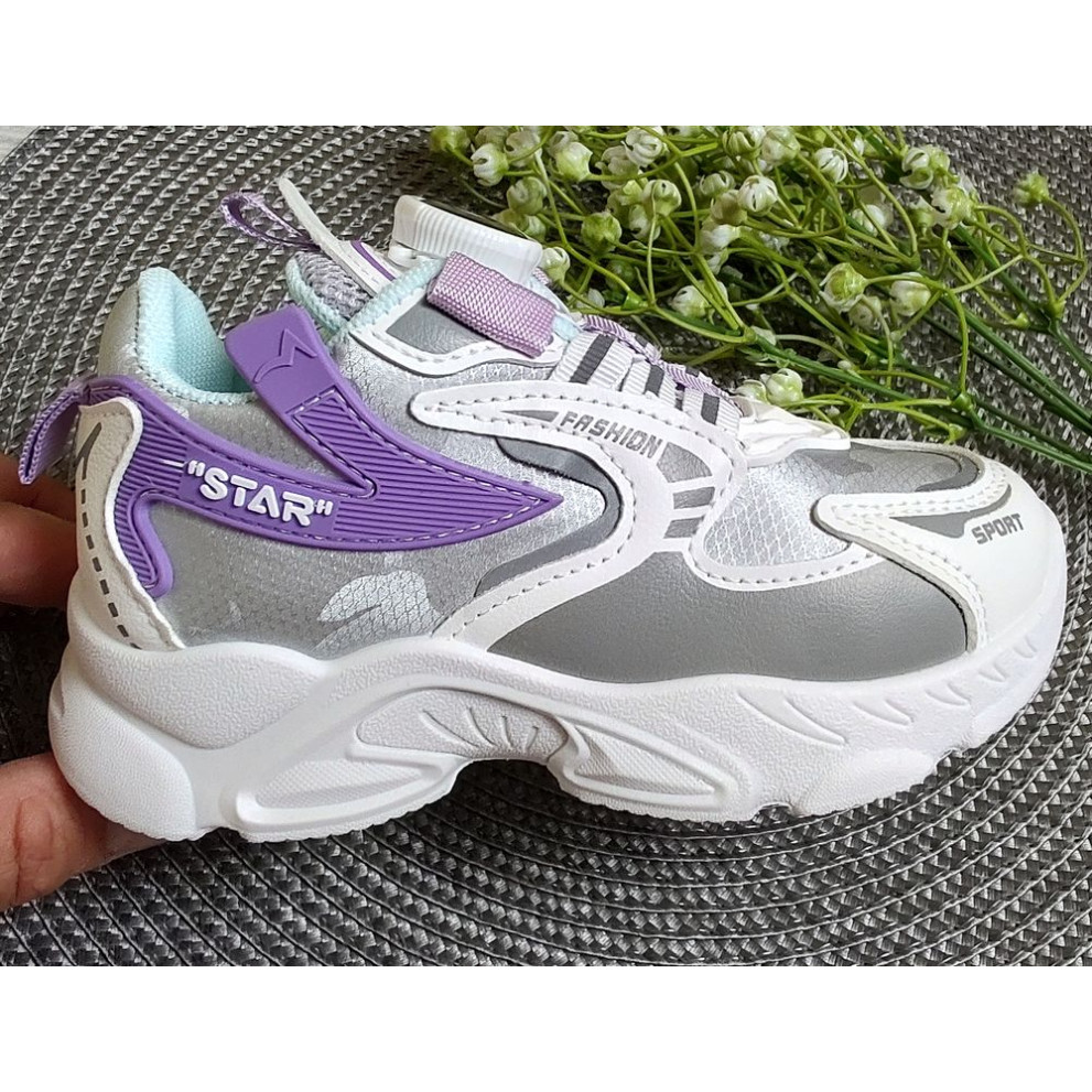 Стильні кросівки з BOA фіолет