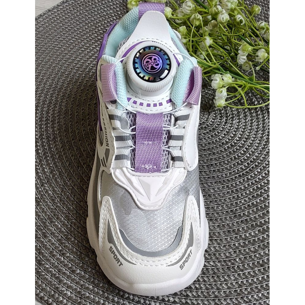 Стильні кросівки з BOA фіолет