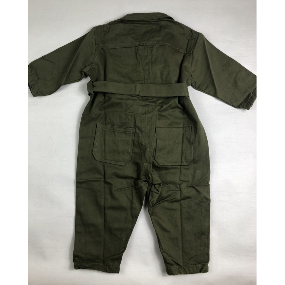 Стильний комбінезон зелений 3989